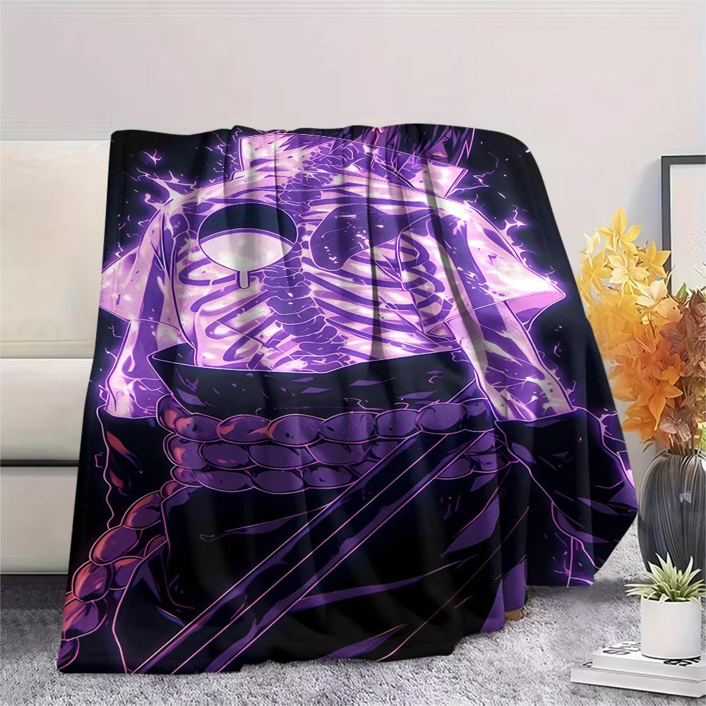 1Pc Cartoon Print Flannel Blanket, High Quality Comfortable for All Seasons, Home Decor, Warmth and Comfort, Perfect for Christmas Birthday Gift
