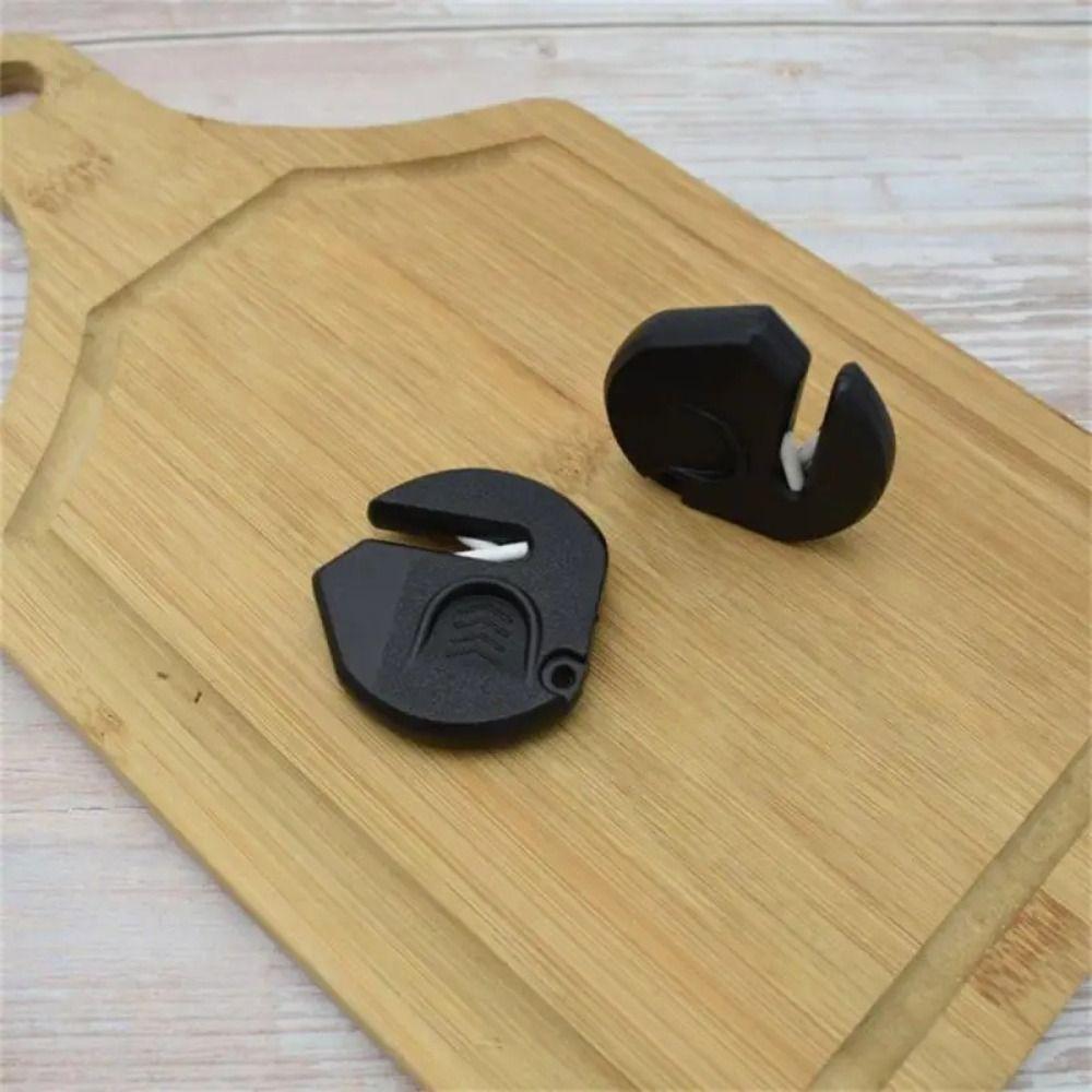 Mini Knife Sharpener ABS Sharpening Stone Kitchen Accessories Keychain Whetstone Outdoor