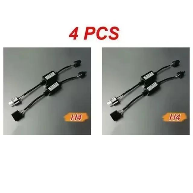1/2/4PCS H8 H9 H11 LED Canbus Anti Flicker Bulb Error Decoder Resistor Canceller Adapter for Car Headlight Fog Light