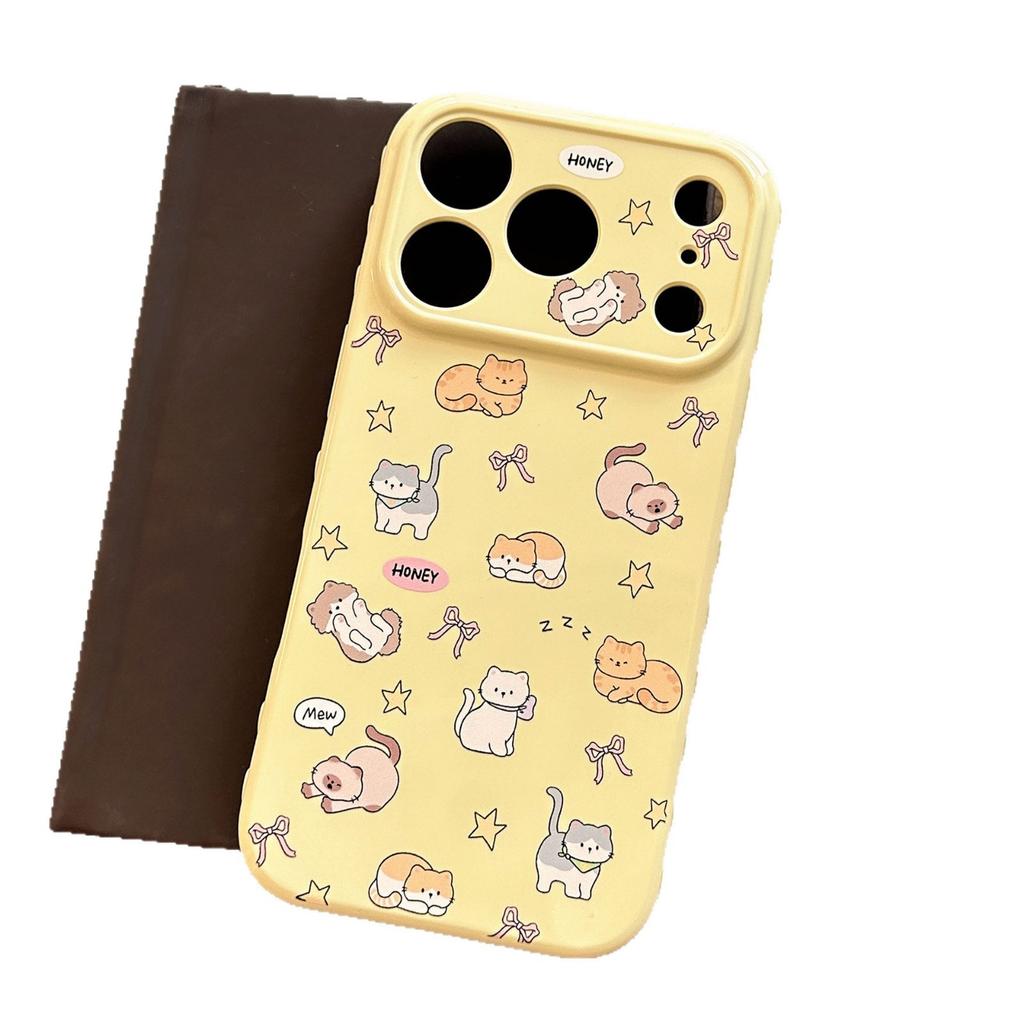 Hanfeng ins bow cat is suitable for Apple promax mobile phone case bubble heart Huawei pura Xiaomi