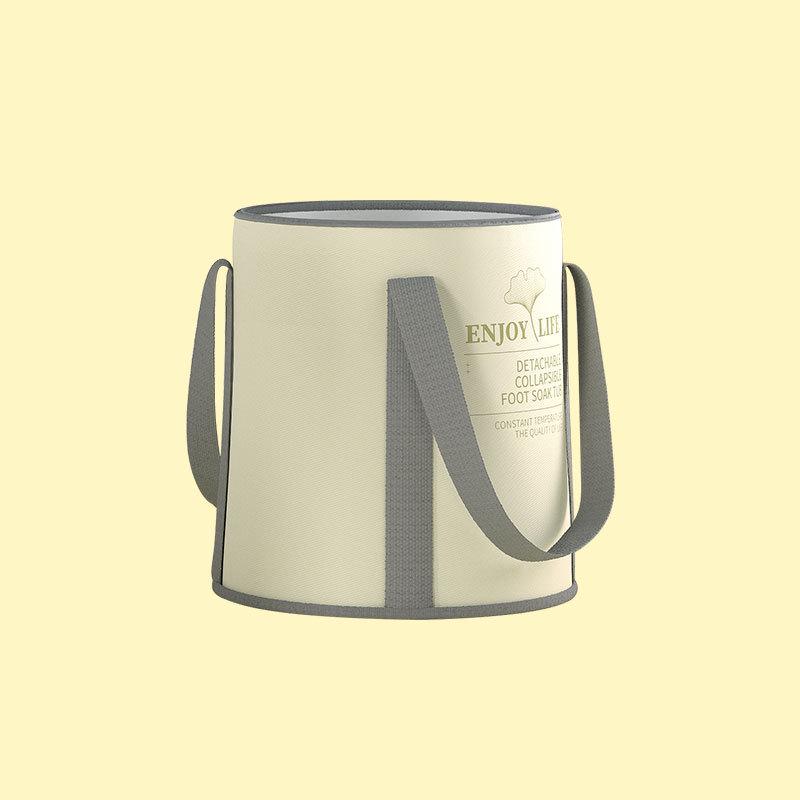 "Portable Folding Foot Bath Basin for Adults - Insulated and Over-Knee Design"