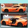 Alloy Simulation Toyota Supra Sports Car Model Toy With Sound And Function Light