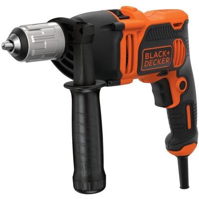 Wiertarko-wkrętarka udarowa przewodowa - 850W -BLACK+DECKER - BEH850-QS - z 6 wiertłami