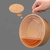 50pcs Kraft Paper Fast Food Package Box Round Rice Bowl Portable Disposable Salad Bowl  Soup