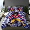2026 Hot Sale Japanese Anime Dragon Ball Son Goku Bedding Set Quilt Cover Twin Full Bedroom Bed Decor for Teens Best Gifts