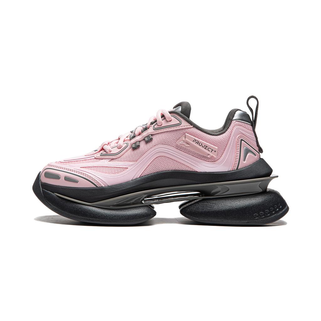 New LiNing Project* Ethereal Space Cushioning Wear-Resistant Low-Top Casual Shoes Women's Profit Pink AGCU260-5