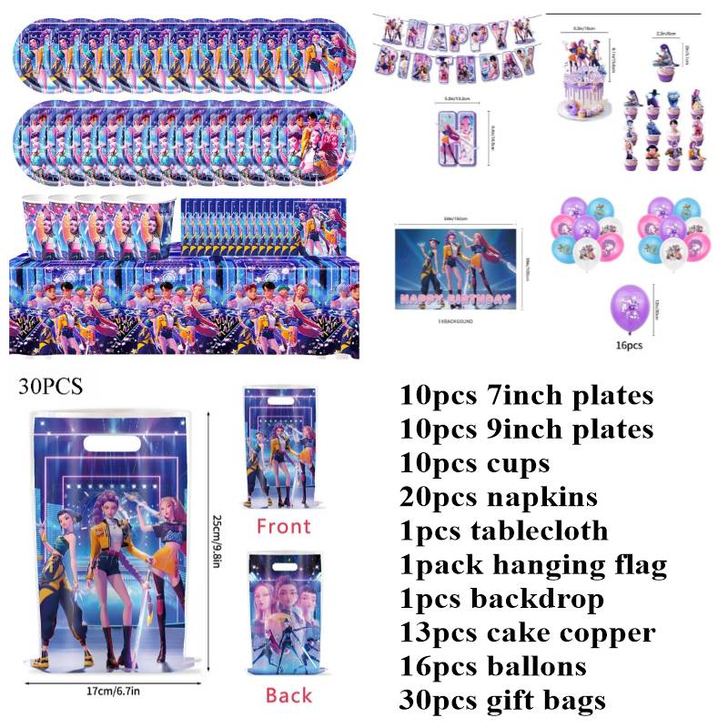 Фон для тематической вечеринки Kpop Hunter, принадлежности для вечеринки демонов, задник Saja, украшение задника Huntrix, аксессуар для вечеринки по случаю дня рождения