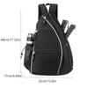 Pickleball Rackets Backpack For Men Women Sports Reversible Pickleball Paddle Bag Tennis Racquetball Badminton Travel Sling Bag