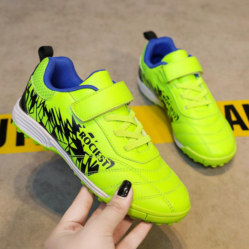 31-40 Pantofi Fotbal Copii Tineret Pantofi Fotbal Scurt Spike Velcro Antrenament Băieți Copii Ghete Fotbal