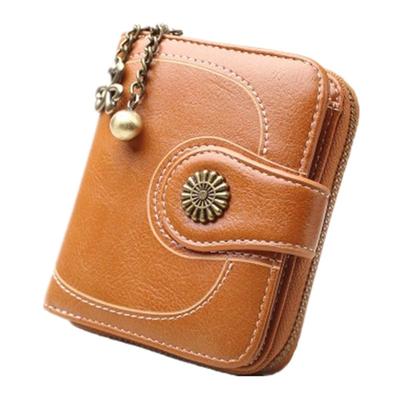 SEMIYA Bifold Wallet with Coin Purse, Mini Wallet, Card Storage, Unisex, Multicolored PU (Brown)