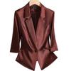 Women's Petite Acetate Satin Blazer & Dress Set - Spring 2026 Collection