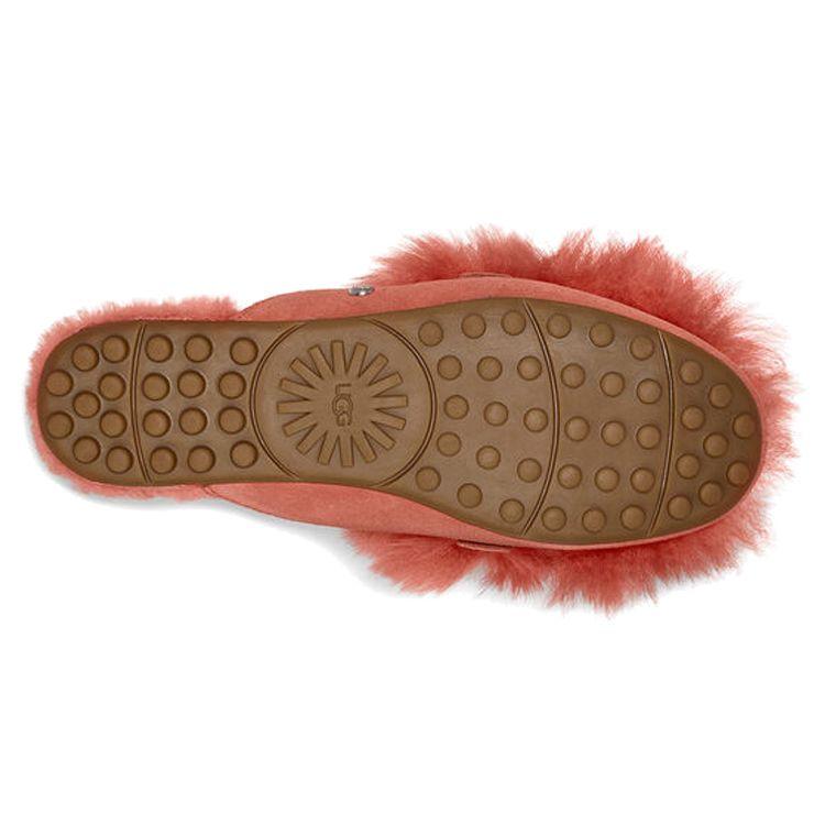 UGG Shaine Fluff Comfortable Flat Plush Casual Fashion Slippers Women Slippers Butterfly-Red 1105316-MRP