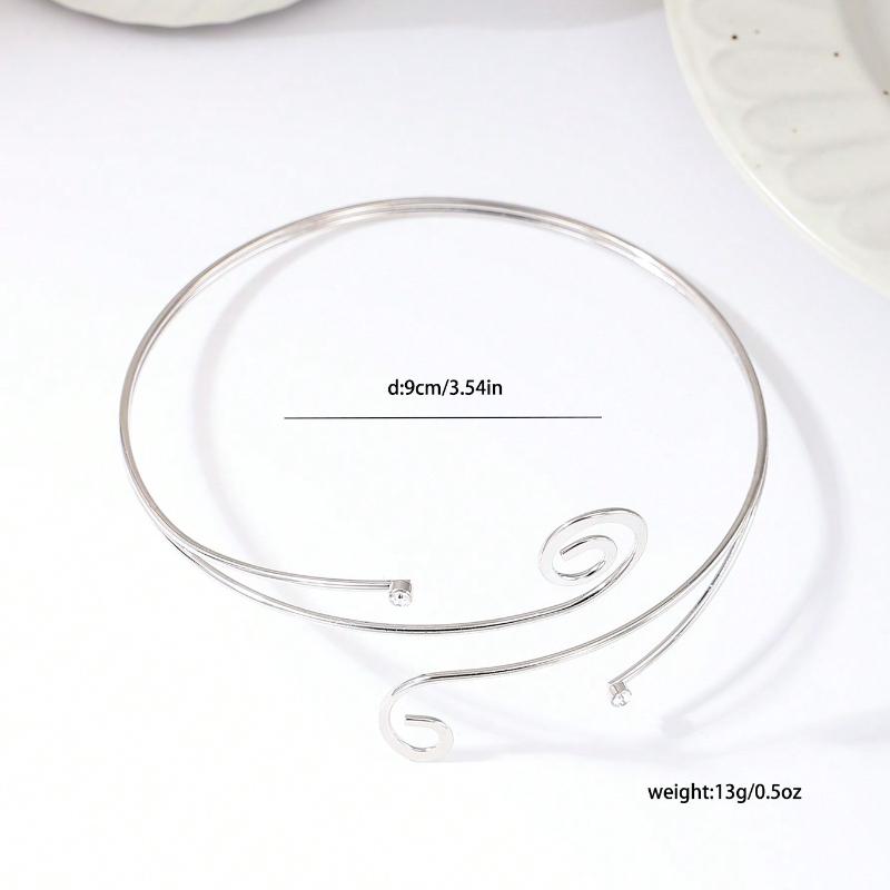 1pc Fashionable And Personalized Metal Hollow Geometric Shape Open Wall Ring With Exaggerated Design