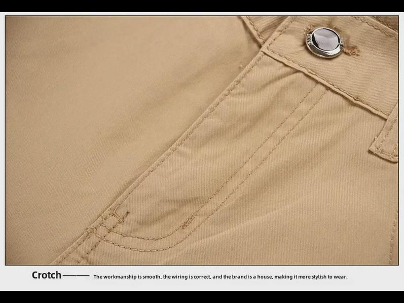 Hongxinjie Pánské bavlněné chino kalhoty velkých velikostí