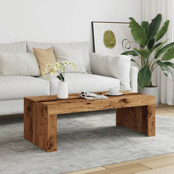 VidaXL Coffee Table Old Wood 102x50x35 Cm Engineered Wood, Side Table, Living Room Table, Accent Table, End of 856682
