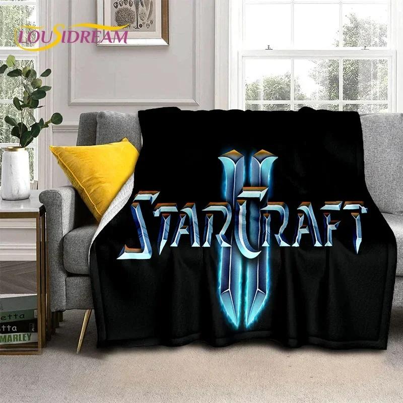 3D StarCraft Classic Game Gamer Blanket,Soft Throw Blanket for Home Bedroom Bed Sofa Picnic Travel Office Rest Cover Blanket Kid