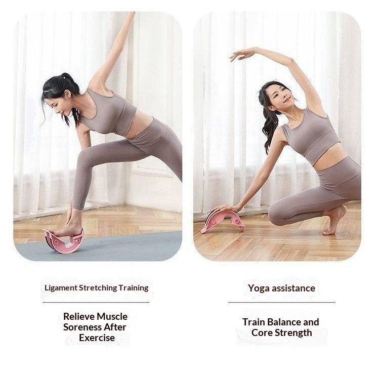 Ruota per Stretching Fitness Domestico Pedale Allungatore Polpaccio Allenatore di Equilibrio Braccio Polpaccio Caviglia Tavola per Stretching Piede Allungatore Domestico