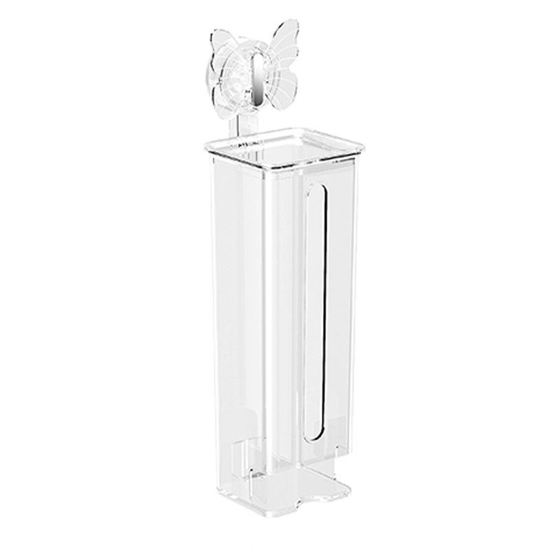 Suction Cup Wall-Mounted Underwear Organizer with Lid - Large Capacity Drawer for Socks