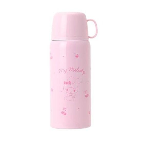 Sanrio 2WAY Stainless Bottle My Melody Children InsulatedCooling Dual Use Capacity 620mL when using cup 670mL direct cap Name Space Included 096041
