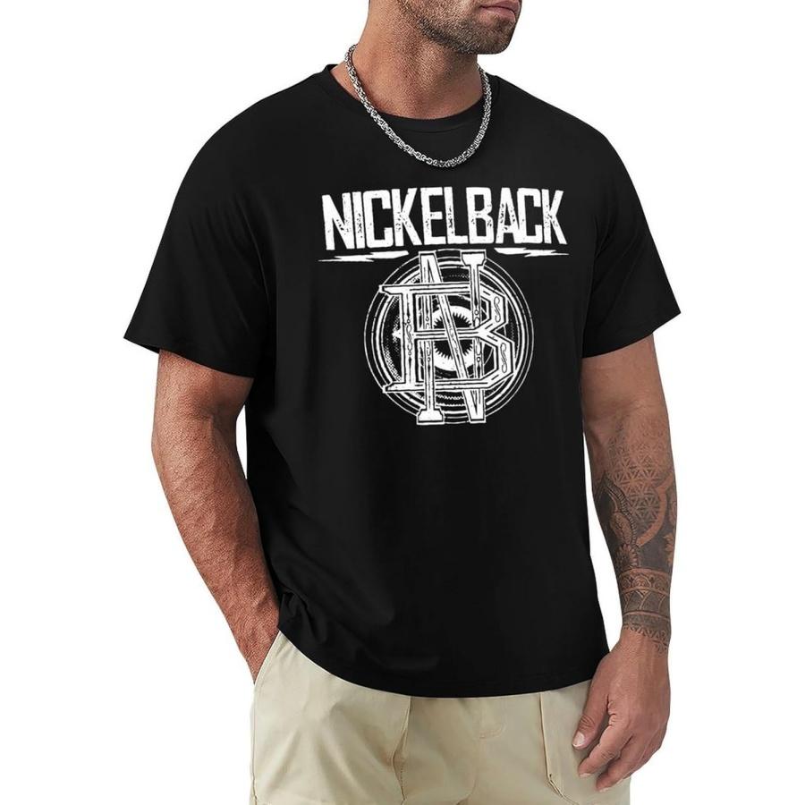 AYANILI Men s T-Shirt Nickelback Cotton Short Sleeves Top Casual Hip Hop Style T-Shirt for Men Women S