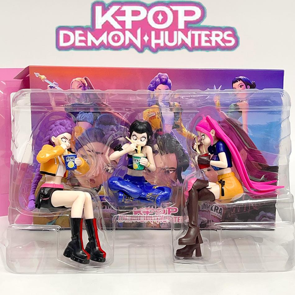 Kpop Anime Peripherie Hexenjägerin Truppe Rumi Zoey Mira Actionfigur Modell Statue Desktop Dekoration Fan Geburtstagsgeschenk Spielzeug