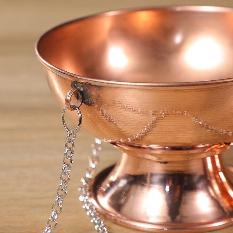 Wielofunkcyjny wiszący palnik kadzideł Czerwona miedź Grawerowana stupa Piecyk do aromaterapii Piec na dym do medytacji Ołtarze Dekoracyjny