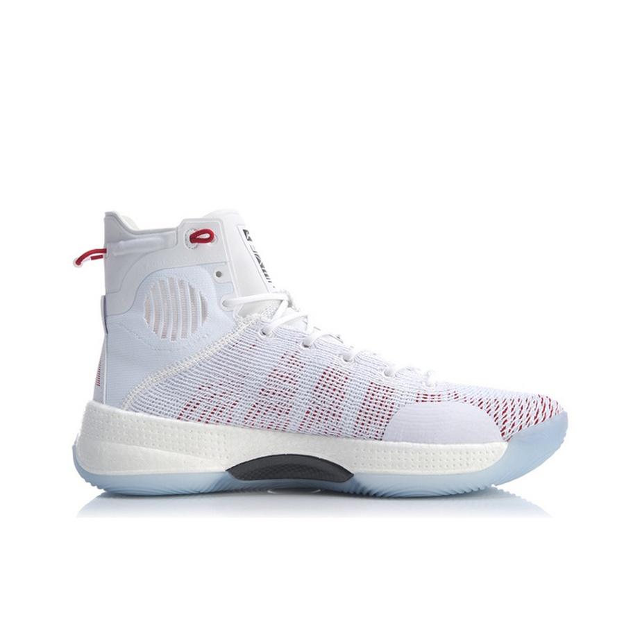 Li Ning Yu Shuai 13 Basketball Shoes Men Sneakers White Red ABAP031-1