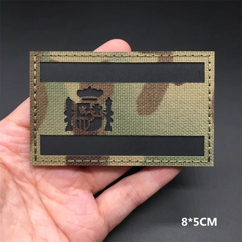 3D Multicam Nationalflaggen Aufnäher Ir Reflektierende Aufnäher Auf Kleidung Taktische Abzeichen Klettverschluss Lasergeschnittene Zubehörteile Diy Zubehör