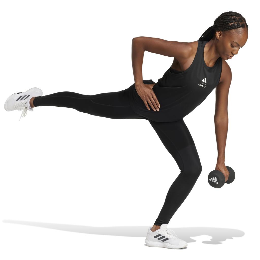 Adidas Les Mills Grafické tílko KCK31 Černé Dámské (JW1743)