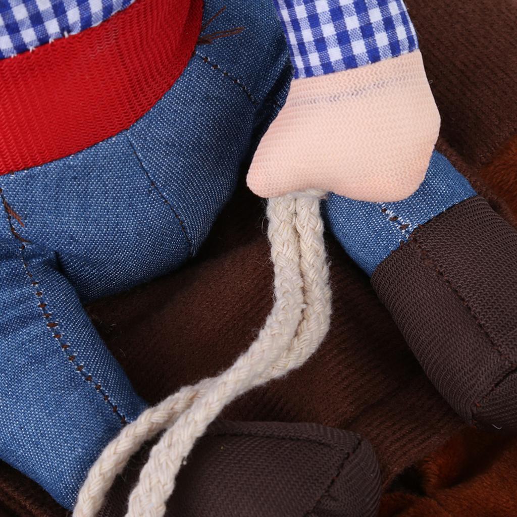 Huisdier Hond Cowboy Kostuum Grappig Ridder Rijkleding Cosplay Kleding (S)
