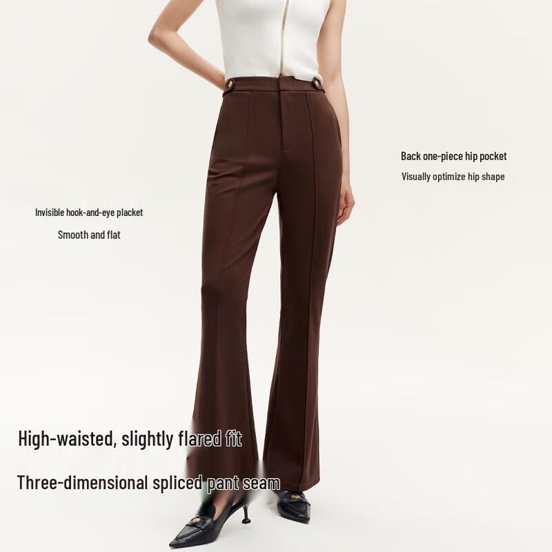 VEROMODA Women's High-Waist Flared Casual Pants