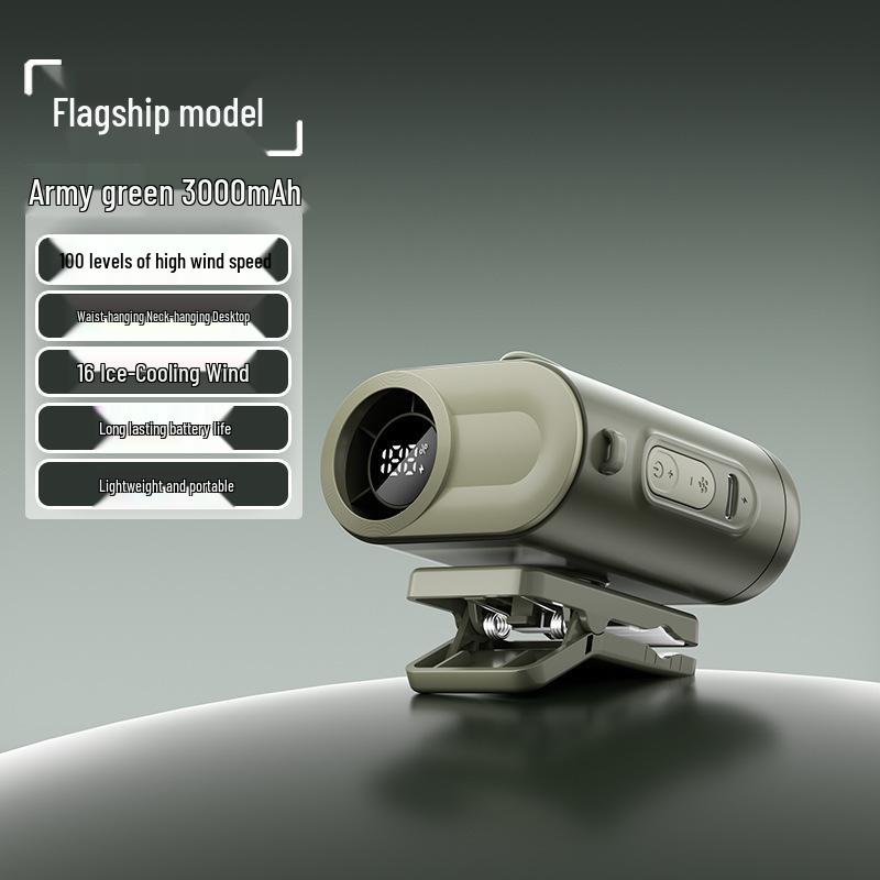 

Portable Clip-On Fan with Umbrella Attachment for Outdoor and Camping 76x37x80 cm