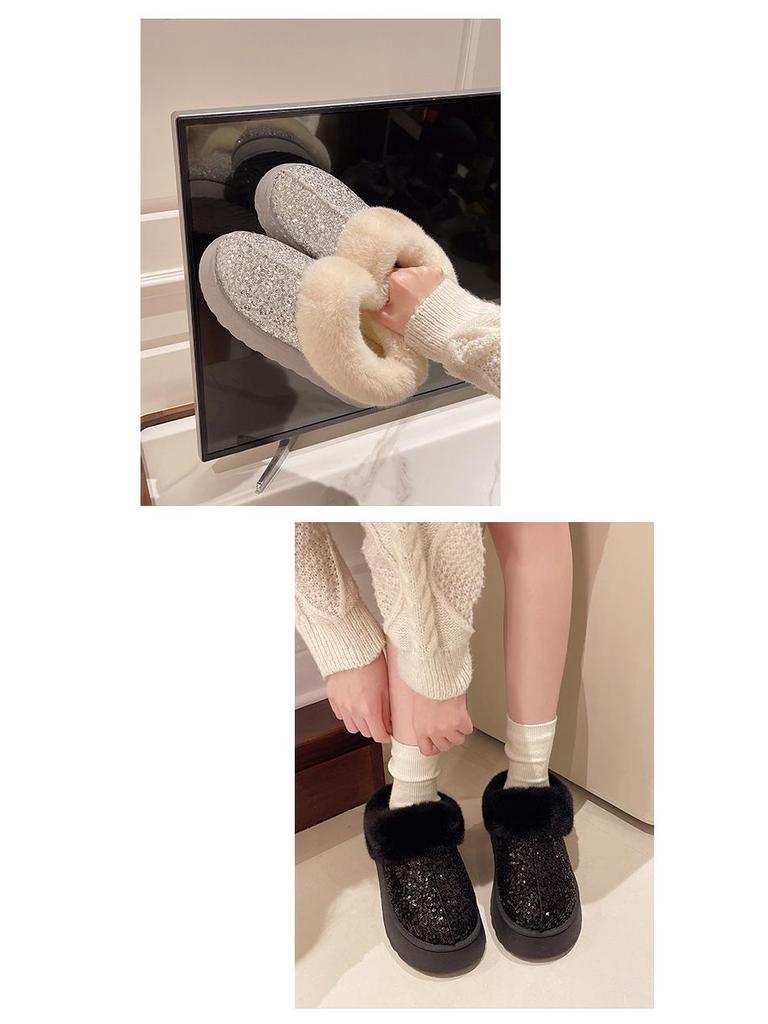 2024 Women's Plus Size Winter Thick-Soled Warm Snow Boots