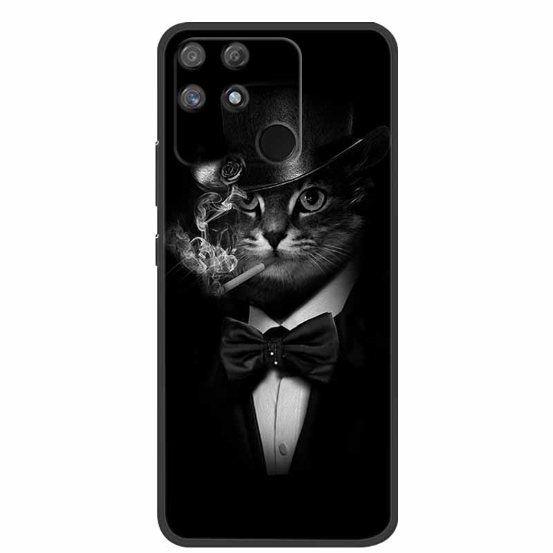 For Redmi 10C Case Redmi10C Black Soft Silicone Phone Case For Xiaomi Redmi 10C Back Cover Case Redmi 10 C Power Funda POCO C40