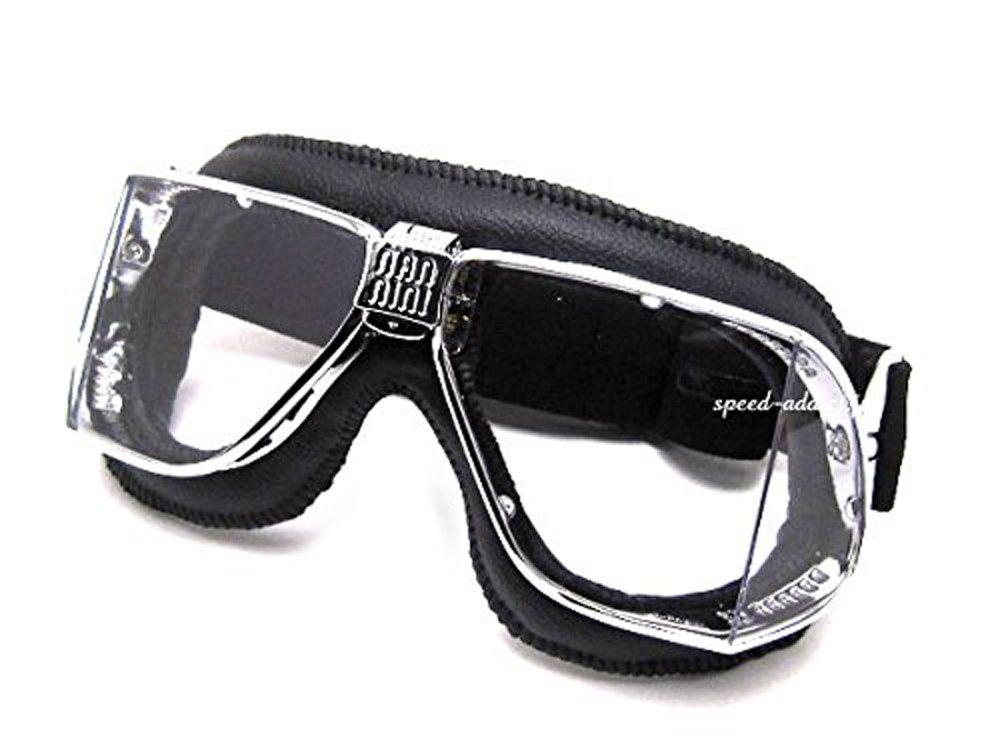 Nannini Custom GOGGLE BLACK/CHROME × ANTI FOG CLEAR