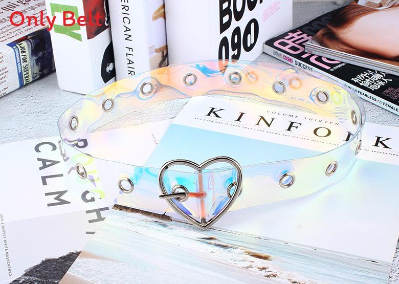 

Pu Leather Womens Belt With Laser Heart Buckle For Casual Fashion And Daily Wear LaserHeart