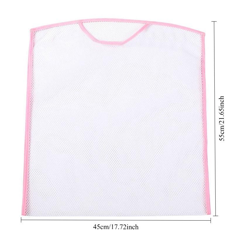 

1PC household pillow drying artifact mesh bag special drying shelf lazy drying doll windproof storage folding drying mesh pocket 45*55CM