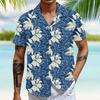 Hawaiian Shirt For Men, Men's Vintage Button Down Bowling Shirts Short Sleeve Summer Beach Shirt
