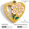 Heart Cat Dog Owl Oil Drop Ocean Style Pendants 18K Gold Plated Stainless Steel Charms Fashion Jewelry Gold Pendants