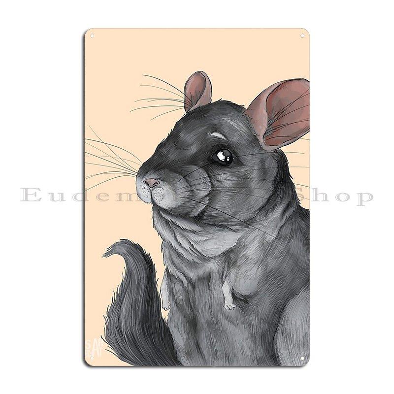 Got Dust Funny Chinchilla Metal Sign Cinema Kitchen Wall Cave Kitchen Design Chinchilla Tin Sign Poster