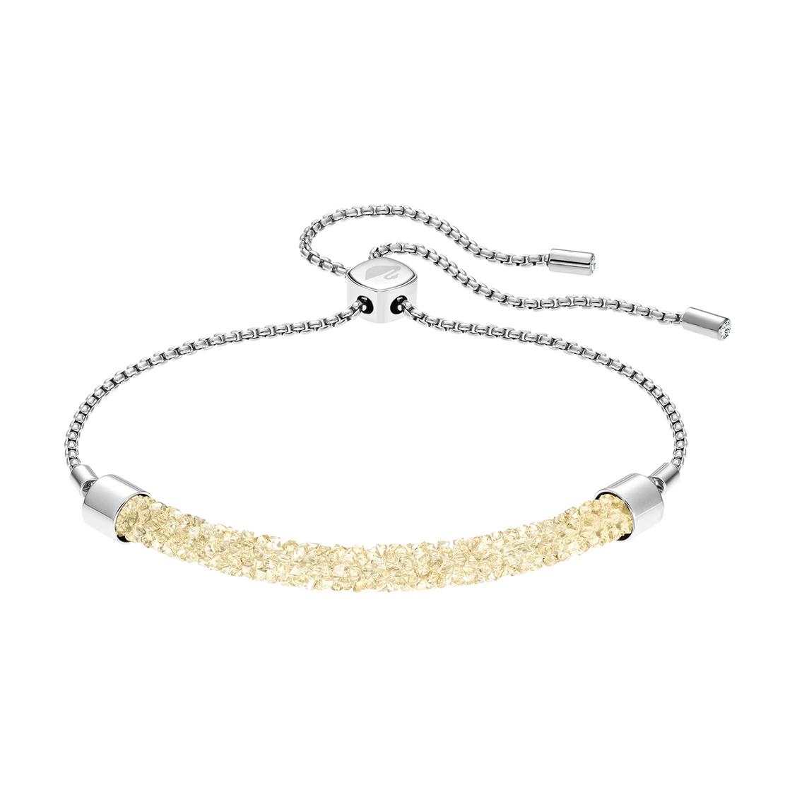 

Swarovski Long Beach Inlaid Design Zirconia Bracelet Women bracelet Gold 5404439 Box (Random Color)
