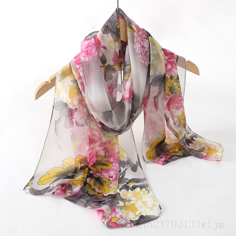 New Fashion Spring/Summer Women Print Headband Beach Chiffon Scarf Shawls Female Long Wraps Panama Beach Sunscreen Hijab for daily use