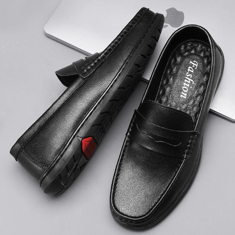 Scarpe Loafer Casual in Pelle più Recenti Marrone Nero Eleganti Stile Britannico per Uomo Alta Qualità Slip-On Loafer da Uomo Scarpe Piatte da Guida Maschili