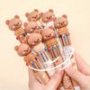 2Pcs 10 Colors Ballpoint Pen Cartoon Bear 0.7mm Colorful Ink Neutral Pen School Office Supplies Stationery Ballpoint Pen