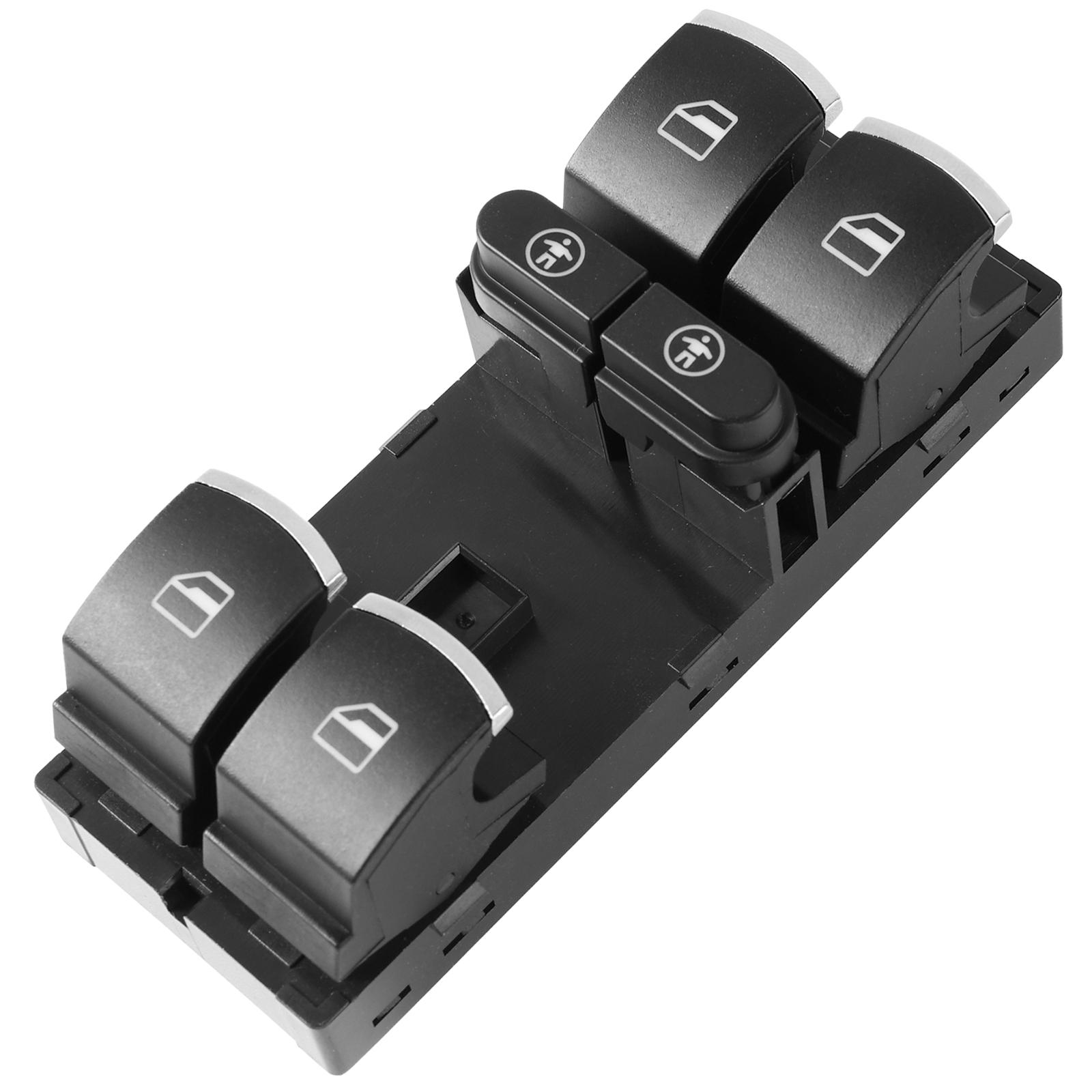 

Для VW Touareg Sharan Touran Для Seat Alhambra 2011-2016 Электрическая хромированная кнопка главного стеклоподъемника 7P6959857 Аксессуары