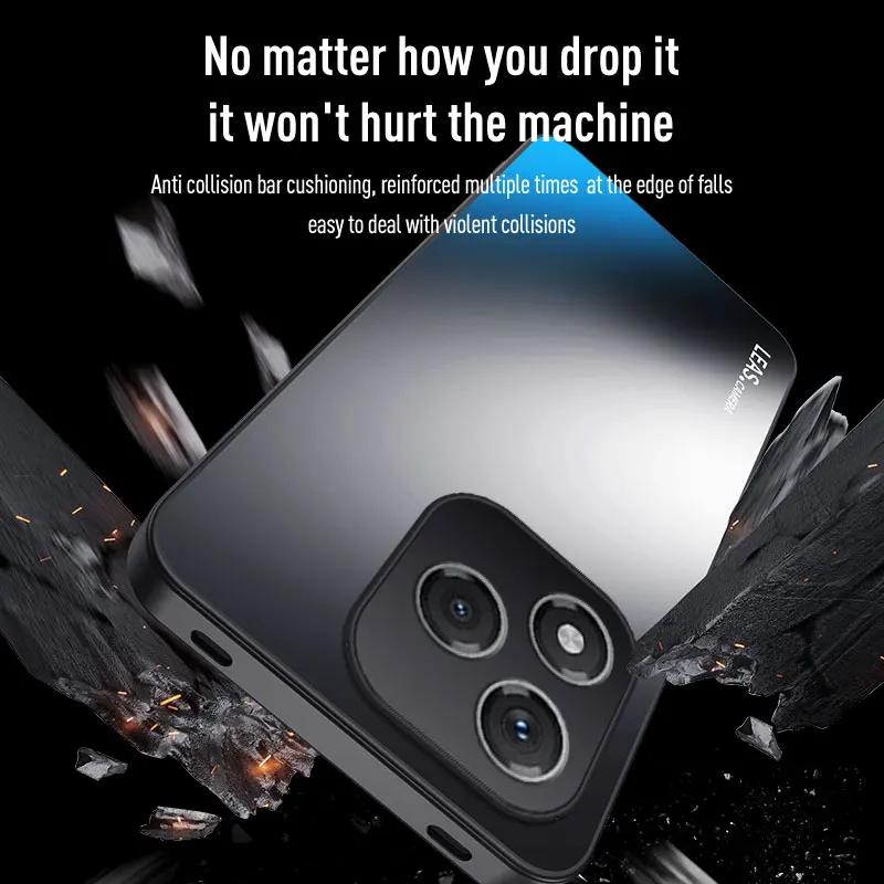 EUCAGR ShockProof AG Frosted Soft TPU+PC Matte Back Cover For Honor 400 Lite Honor400Lite 5G Phone Case Coque