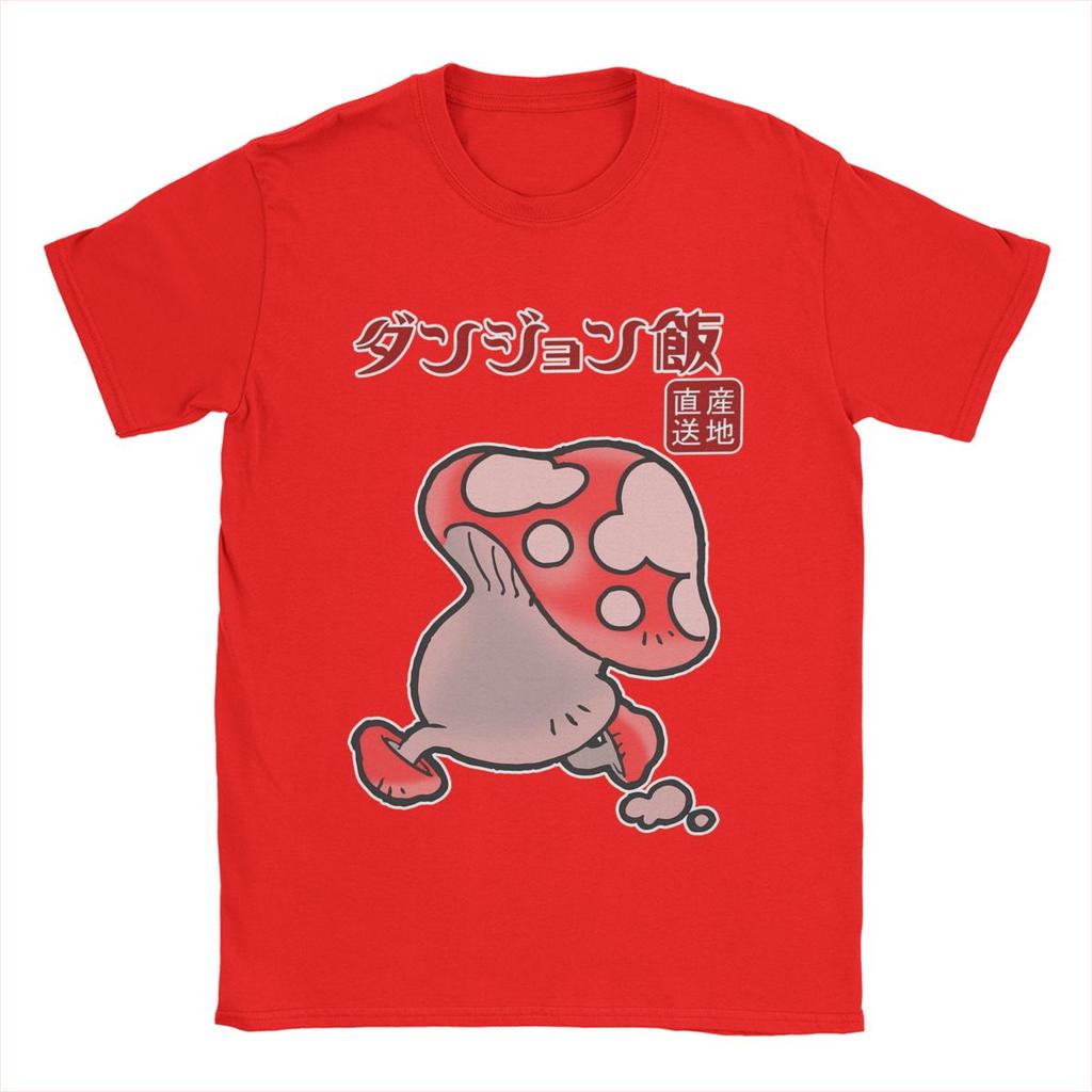 Humorná Lahodná V Podzemí Houbová Trička Pánská Kulatý Výstřih Čistá Bavlna Tričko Anime Trička s Krátkým Rukávem Plus Size Oblečení