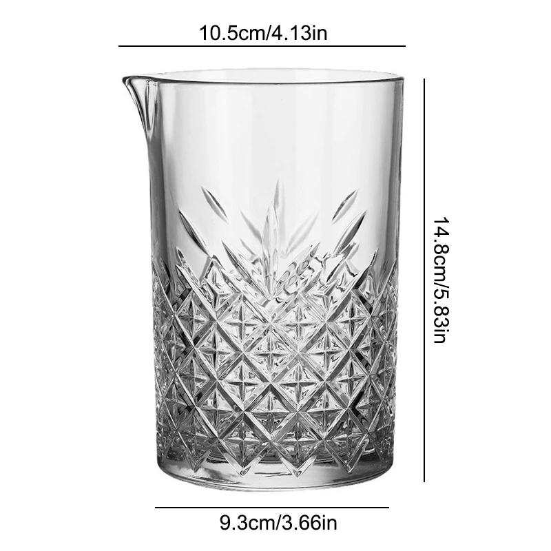Whiskyglass Kopp 700ml Cocktailshaker Profesjonelle Cocktailmiksekopper Krystallglass Rørekopp Bartender Mikse Barverktøy