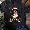 Bernese Mountain Dog Christmas Lights T-Shirt: Matching Family Tee