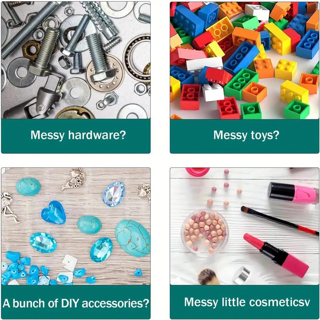 30*13*24cm1pc 25 Grids Drawer Parts Transparent Sorting Storage Box, Screw Classification Component box,Electronic Components Storage ToolBox.